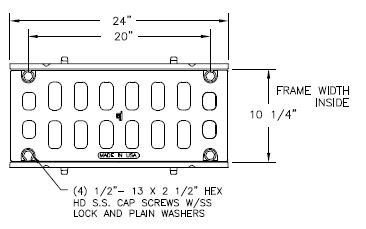00690240 EJ 6902M2 heavy duty grate