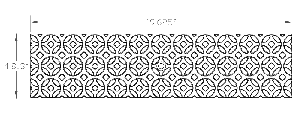 Iron Age IA-INTER-0520-HP 5" HP Interlaken Cast Iron Grates Class B