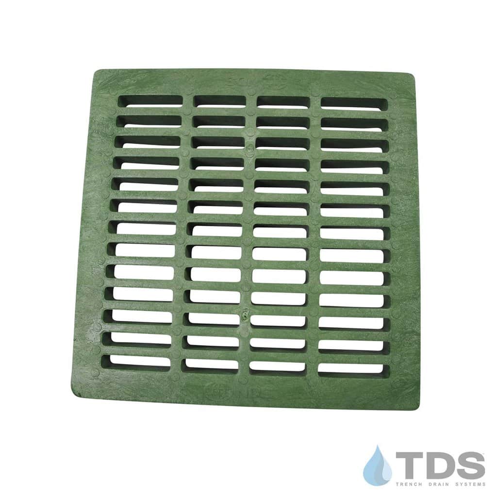 NDS2412_Green_Plastic_Slotted_Catch_Basin_Grate_NDS_24x24