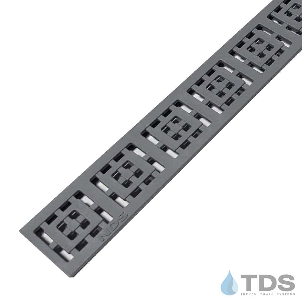 Gray Square Slim Channel Grate