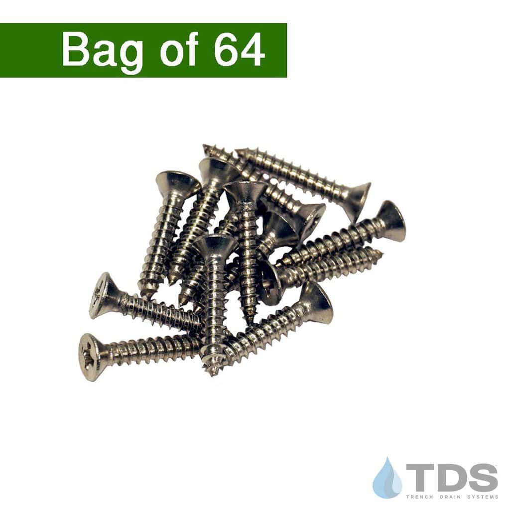 NDS-529 Stainless Steel Screws for Mini Channel Slotted Grates (64