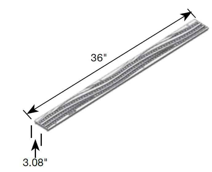 NDS Mini Channel Wave HDPE ADA Compliant Class B Grate - Single