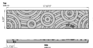 Iron Age IA-OBLIO-0418-HP Class B Oblio Heel-Proof Cast Iron 4" x 18" Grate