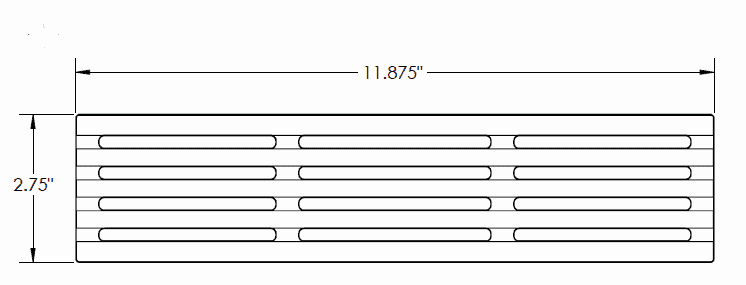 Iron Age IA-QUE-0312-HP Class B Que Heel-Proof Cast Iron 3" x 12" Grate