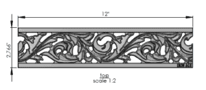 Iron Age IA-ACA-0312 Class B Acanthus Cast Iron 3" x 12" Grate