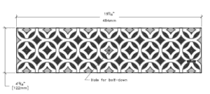 Iron Age IA-INTER-0520 Class B Interlaken Cast Iron 122mm x 500mm Grates
