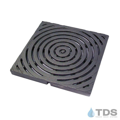 IronAge-bullseye-12x12-cb-grate-TDSdrains raw cast iron deco