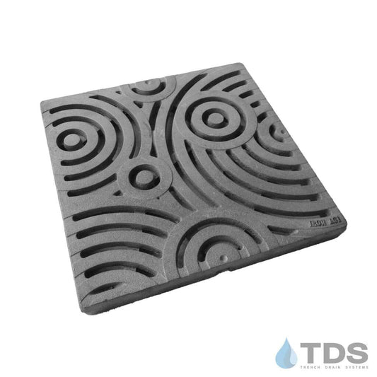 Iron Age Raw Cast Iron Ironage Oblio Catch Basin Grate