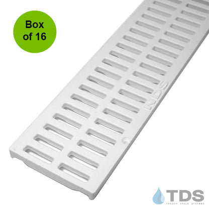 NDS Slotted ADA Compliant Heel-Proof HDPE 3" x 36" Grate - Box of 16