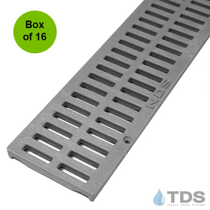 NDS Slotted ADA Compliant Heel-Proof HDPE 3" x 36" Grate - Box of 16