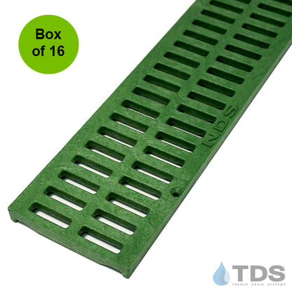 NDS Slotted ADA Compliant Heel-Proof HDPE 3" x 36" Grate - Box of 16