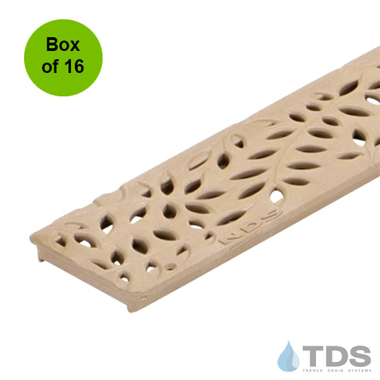 NDS 554S Class B ADA Compliant Botanical Polyolefin 3" x 36" Grate - SAND