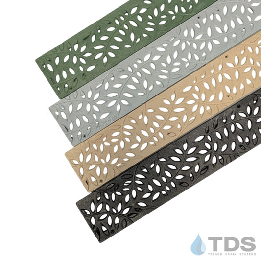 NDS Mini Channel Botanical Polyolefin ADA Compliant Class B Grate - Single