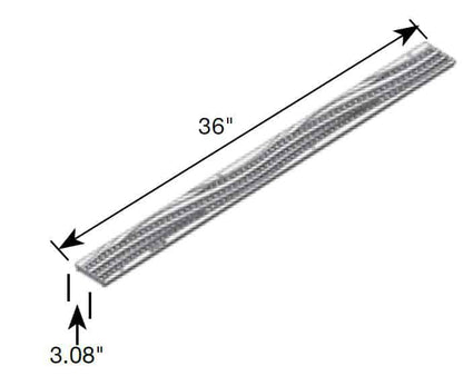 NDS Mini Channel Wave HDPE ADA Compliant Class B Grate - Single