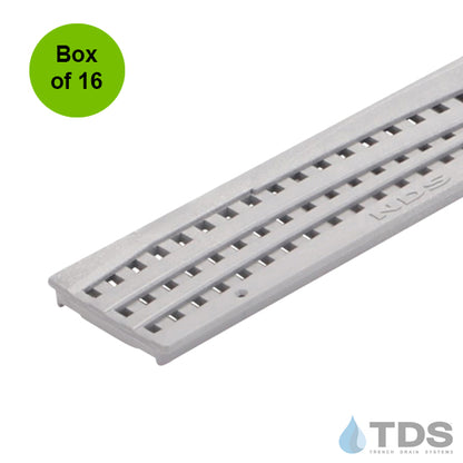 NDS Mini Channel Wave HDPE ADA Compliant Class B Grate - Box of 16