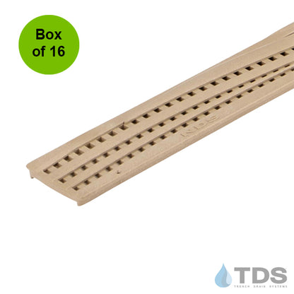 NDS Mini Channel Wave HDPE ADA Compliant Class B Grate - Box of 16
