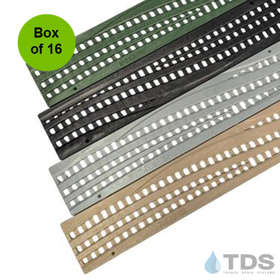 NDS Mini Channel Wave HDPE ADA Compliant Class B Grate - Box of 16