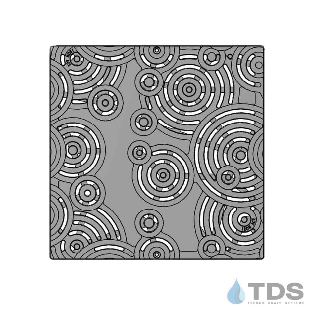 Iron Age Oblio 24x24 catch basin grate
