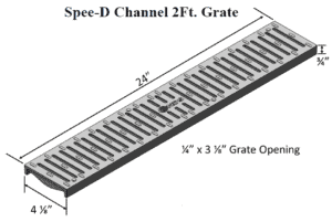 NDS Spee-D Slotted HDPE Class B ADA Compliant Grate - Single