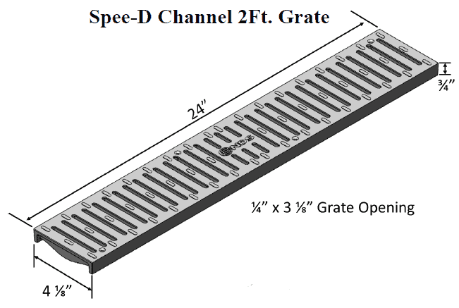 NDS Spee-D Slotted HDPE ADA Compliant Class B Grate - Box of 12