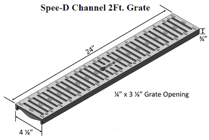 NDS Spee-D Slotted HDPE ADA Compliant Class B Grate - Box of 12