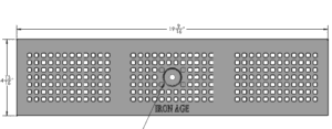 Iron Age IA-BAY-0520-HP Mission Bay Heel-Proof Cast Iron 122mm x 500mm Grate