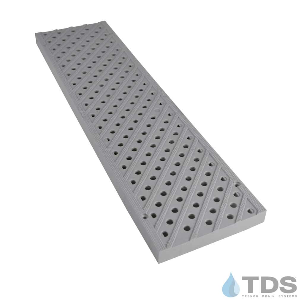 NDS826-lt-grey-perf-grate 5″ Pro Series Grey Perf grate by NDS